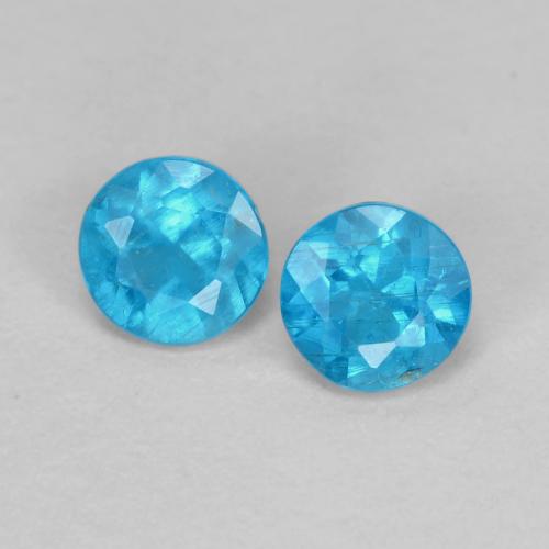 自然派の商品を探す 0.38ct ブルー アパタイト 宝石, ラウンドカット, マダガスカル からGemSelectで. 在庫あり、世界各国へ発送!