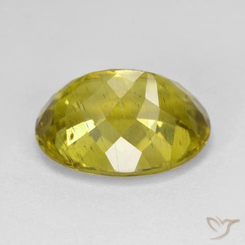 11.46カラットの天然Medium Golden Brownアパタイト、楕円形、VS
