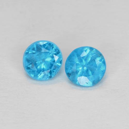 自然派の商品を探す 0.32ct 紺碧の青 アパタイト 宝石, ラウンドカット, マダガスカル からGemSelectで. 在庫あり、世界各国へ発送!