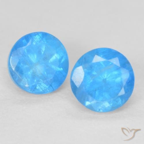 Shop natural 0.40ct 濃いベイビーブルー アパタイト gems, ラウンド, from マダガスカル at GemSelect. In stock, global shipping!