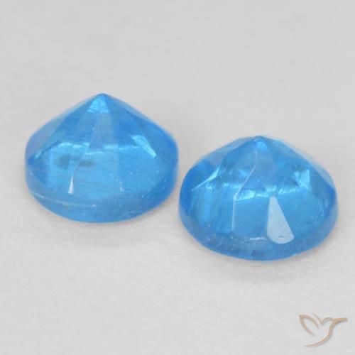 Shop natural 0.40ct 濃いベイビーブルー アパタイト gems, ラウンド, from マダガスカル at GemSelect. In stock, global shipping!