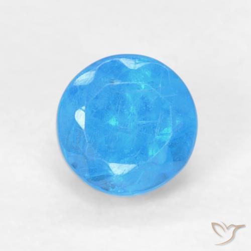 0.22ct 天然 ベイビーブルー アパタイト, ラウンド, VS