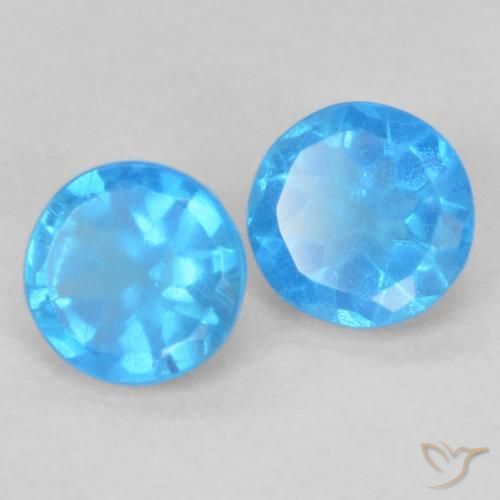 Shop natural 0.37ct 濃いベイビーブルー アパタイト gems, ラウンド, from マダガスカル at GemSelect. In stock, global shipping!