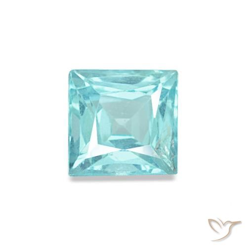 0.59ct ターコイズ アパタイト, 四角, VS-SI