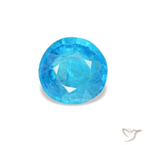 0.33ct ブルー アパタイト, ラウンド, SI