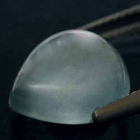 6.17カラットの天然ライトグリーンブルーアクアマリン、透明、透明/半透明