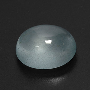 2.12カラットの天然ライトグリーンブルーアクアマリン（8.7×7.2 mm・透明）