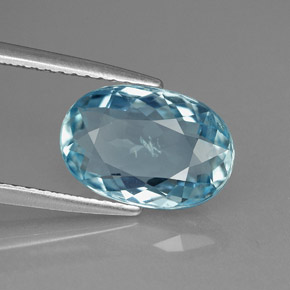 2.80カラットの天然ライトブルーアクアマリン（11.3×7.6 mm・オーバルカット）