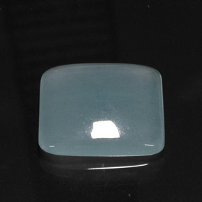 16.66カラットの天然ライトブルーアクアマリン（19.2×17.9 mm・クッションカット）