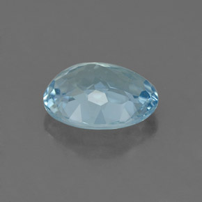 1.74カラットの天然ライトブルーアクアマリン（9.1×7.4 mm・オーバルカット）