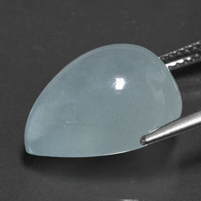 11.50カラットの天然ライトブルーアクアマリン（16.2×12.4 mm・透明）
