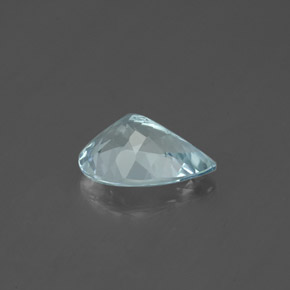 1.07カラットの天然ライトブルーアクアマリン（8.8×6.2 mm・洋梨の形）