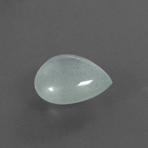 3.20カラットの天然ライトブルーグリーンアクアマリン（11×9.6 mm・透明）