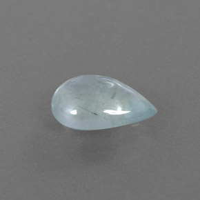 2.29カラットの天然ライトブルーグリーンアクアマリン（11.4×8.6 mm・透明）