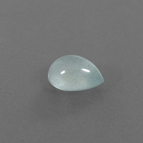 2.03カラットの天然ライトブルーグリーンアクアマリン（9.5×7.3 mm・透明）