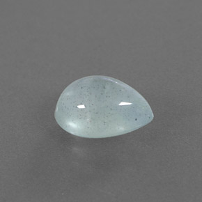 2.25カラットの天然ライトグリーンブルーアクアマリン（9.8×7.3 mm・透明）