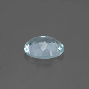 1.61カラットの天然ライトグリーンブルーアクアマリン（9.1×7.1 mm・オーバルカット）