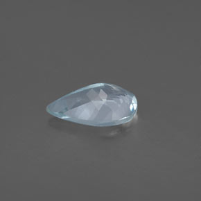 1.07カラットの天然ライトグリーンブルーアクアマリン（9.1×6 mm・洋梨の形）