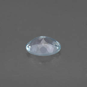 1.17カラットの天然ライトグリーンブルーアクアマリン（8.1×6.2 mm・オーバルカット）