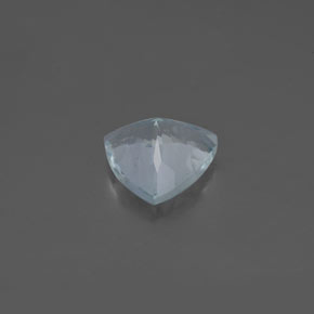 1.05カラットの天然ライトグリーンブルーアクアマリン（7.3×7.2 mm・トリリアント）