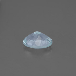 1.17カラットの天然ライトグリーンブルーアクアマリン（8.1×6.1 mm・オーバルカット）