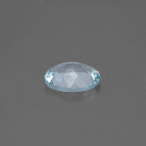1.01カラットの天然ライトグリーンブルーアクアマリン（8.2×6.2 mm・オーバルカット）