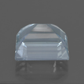 9.72カラットの天然薄いスカイブルーアクアマリン（13.4×11.6 mm・バゲット）