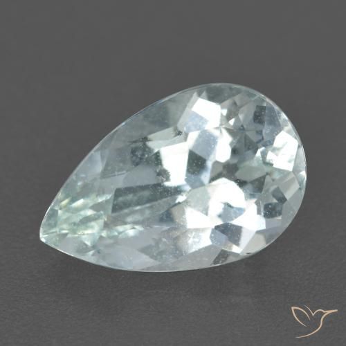 2.03ct 天然 非常に薄い青緑 アクアマリン, 楕円形, VVS-VS 2.03ct 天然 非常に薄い青緑 アクアマリン, 楕円形, VVS-VS