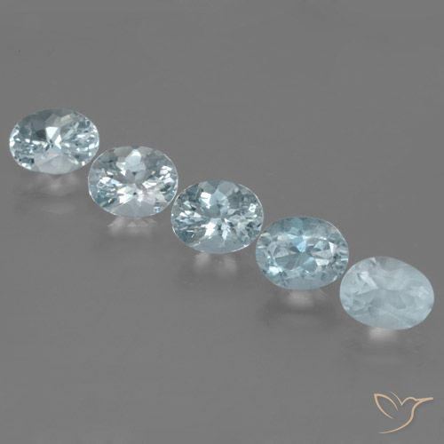 6.52ct 天然 ライトブルー アクアマリン, 楕円形, VVS