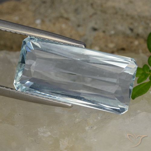 10.63ct 天然 ライトブルー アクアマリン, 八角形 / エメラルド