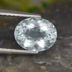 1.20カラットの天然青白いアクアマリン、オーバルカット、VS