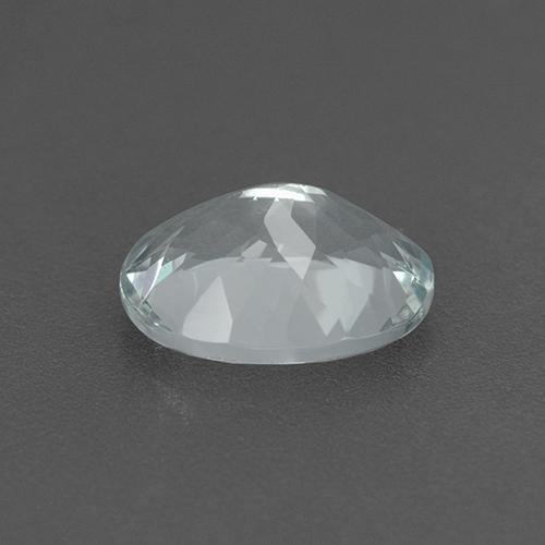 2.28カラットの天然青みがかった白アクアマリン（10.1×7.9 mm・オーバルカット）