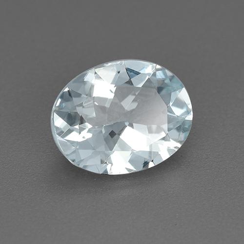 1.20カラットの天然ライトブルーアクアマリン（8.5×6.7 mm・オーバルカット）