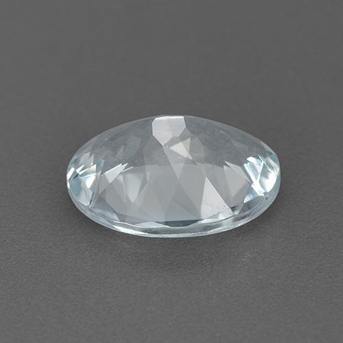 1.60カラットの天然青みがかった白アクアマリン（9.1×7.1 mm・オーバルカット）