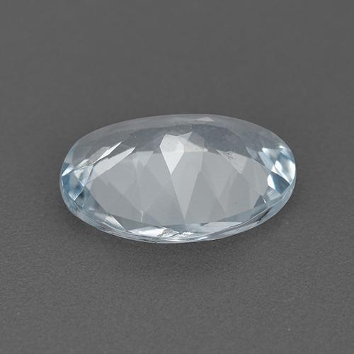 1.47カラットの天然青みがかった白アクアマリン（9.6×7.4 mm・オーバルカット）