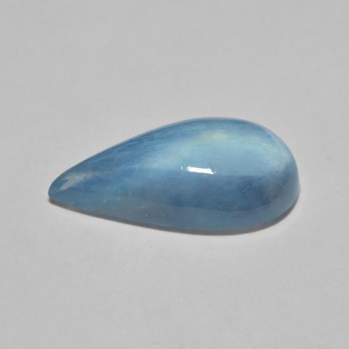 5.79カラットの天然ディープブルーアクアマリン（18.1×9.8 mm・洋梨の形）