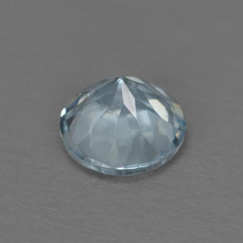 0.44カラットの天然薄いスカイブルーアクアマリン（5.00 mm・ラウンドカット）