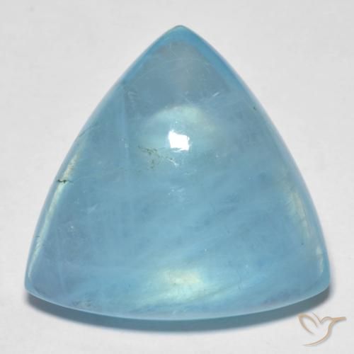 27.44ct 天然 アクアブルー アクアマリン, トリリオン, 透明