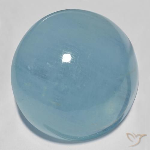 31.66ct 天然 ライトブルーグリーン アクアマリン, ラウンド, 透明