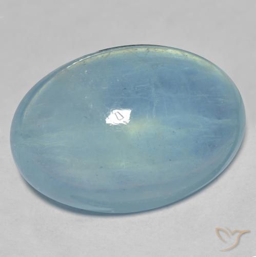 26.47ct 天然 薄いティール アクアマリン, 楕円形, 透明