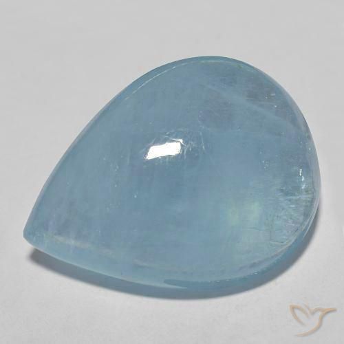29.27ct 天然 ベイビーブルー アクアマリン, 洋梨の形, 透明