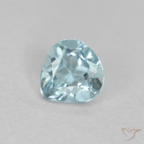 2.03ct 天然 非常に薄い青緑 アクアマリン, 楕円形, VVS-VS