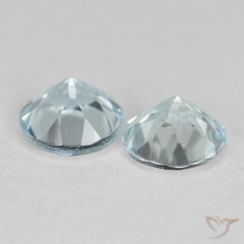 Shop natural 0.78ct とても薄いブルー アクアマリン gems, ラウンド, from インド at GemSelect. In stock, global shipping!