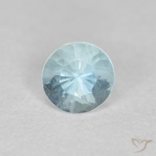 0.31ct 天然 ベイビーブルー アクアマリン, ラウンド, VS-SI