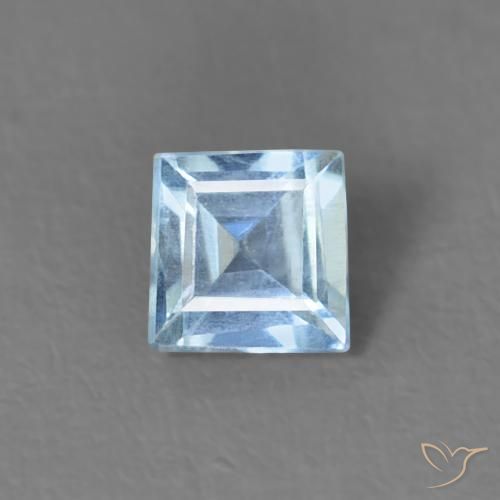 0.17ct 天然 マヤブルー アクアマリン, 四角形, VS