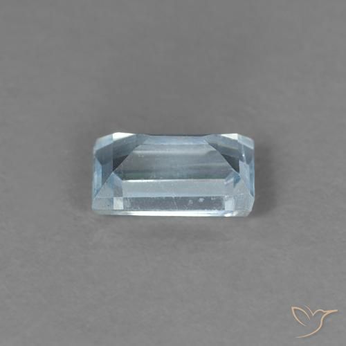 0.26カラットの天然薄いスカイブルーアクアマリン、バゲット、VS