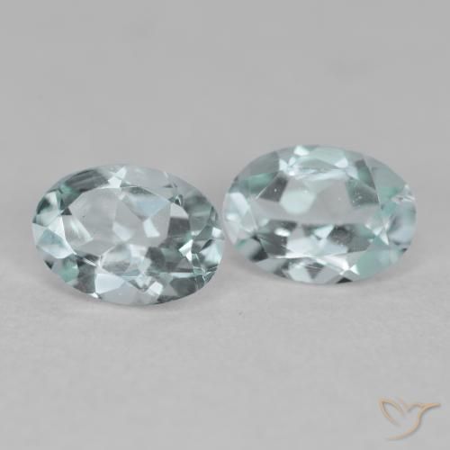 Shop natural 1.12ct 薄いアクアブルー アクアマリン gems, 楕円形, from インド at GemSelect. In stock, global shipping!