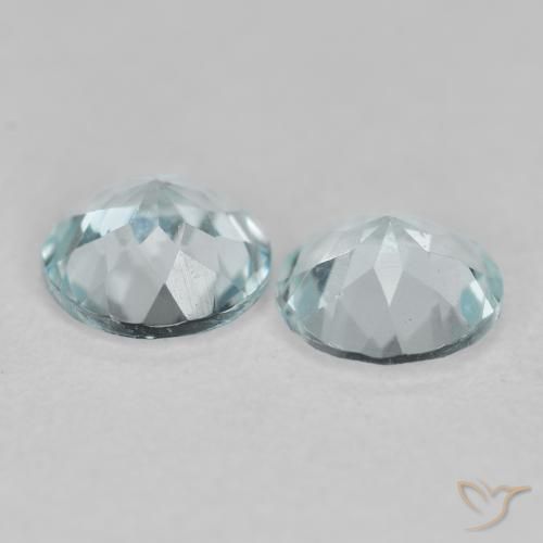 Shop natural 0.71ct とても薄いブルー アクアマリン gems, ラウンド, from インド at GemSelect. In stock, global shipping!