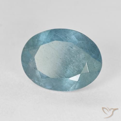 5.00カラットの天然Light Bluish Turquoiseアクアマリン、楕円形、VS-SI