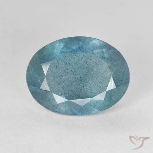 5.00カラットの天然Light Bluish Turquoiseアクアマリン、楕円形、VS-SI